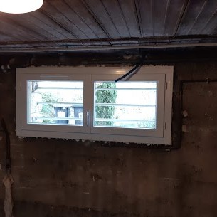 Fenêtre en PVC pour ISO de 100